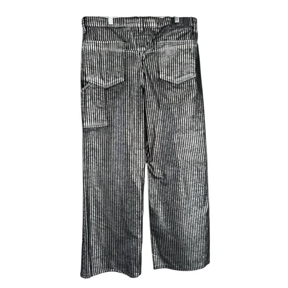 We The Free Tinsley Metallic Stripe Wide Leg Pants Size 29 NWT Never Worn - Picture 2 of 7